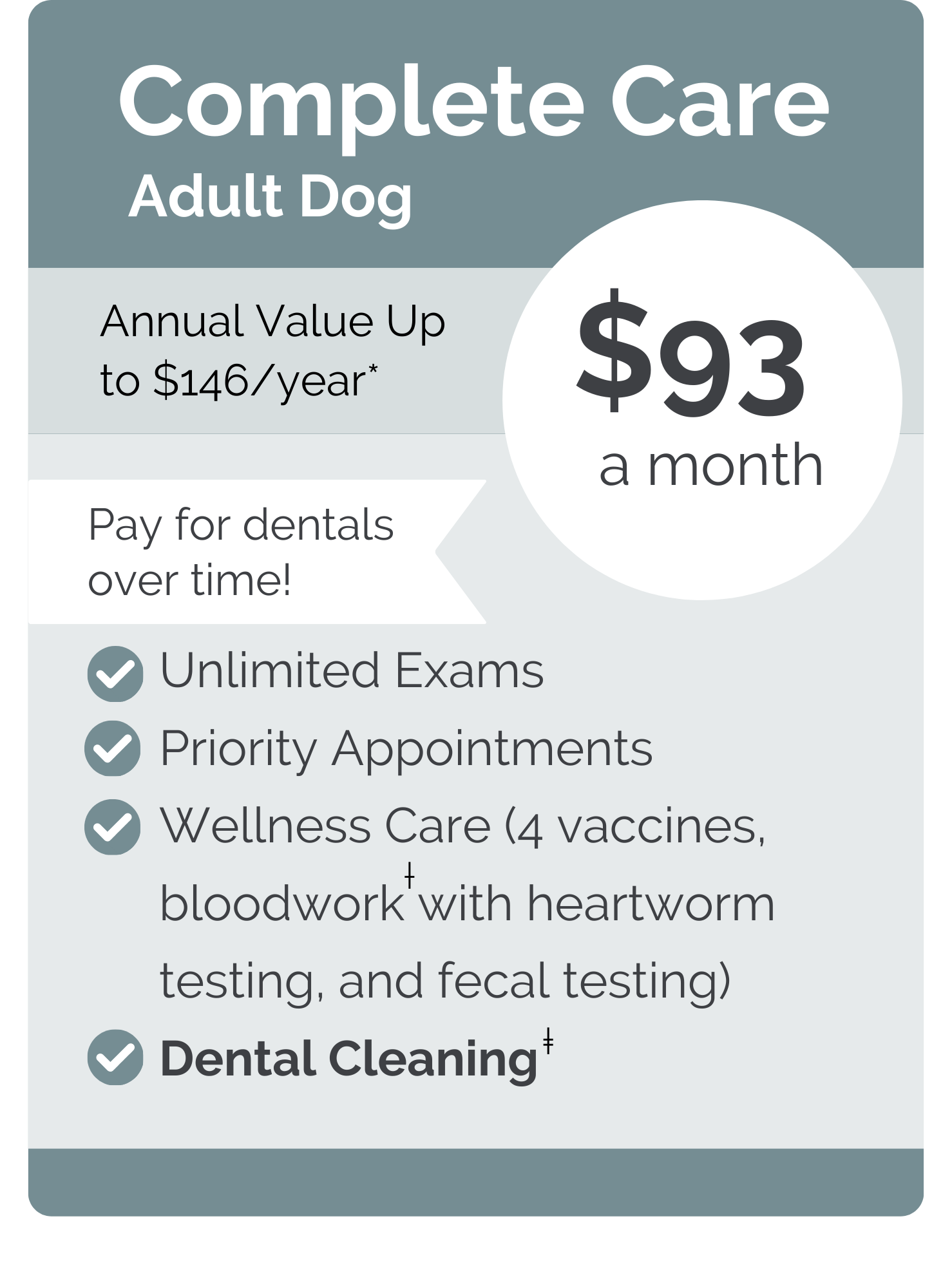 Roanoke VIPet Plan_pricing_Complete Dog